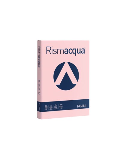 Carta RISMACQUA 200gr A3 125fg rosa 10 FAVINI