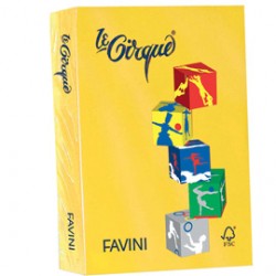 Carta LECIRQUE A4 80gr 500fg giallo zolfo 200 FAVINI