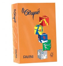 Carta LECIRQUE A4 80gr 500fg arancio 205 FAVINI