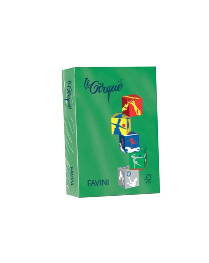 Carta LECIRQUE A4 80gr 500fg verde bandiera 208 FAVINI