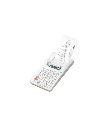 CALCOLATRICE SCRIVENTE 12 CIFRE HR-8RCE BIANCO CASIO