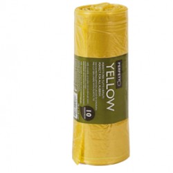 10 Sacchi rifiuti 70x110cm - 120Lt 20µ Giallo Classic