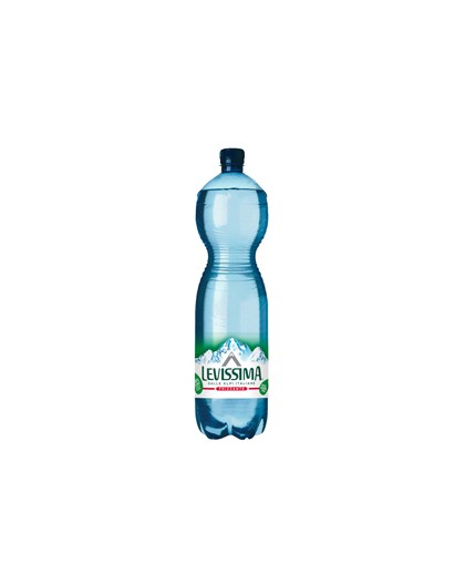 Acqua frizzante bottiglia PET 100 riciclabile 1,5lt Levissima