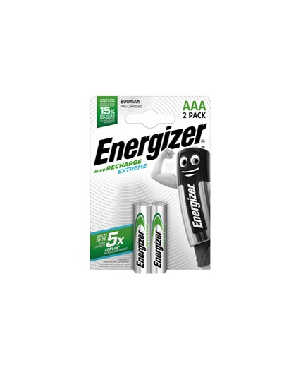 Blister 2 pile ricaricabili AAA - Energizer Extreme