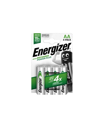 Blister 4 pile ricaricabili AA - Energizer Power Plus