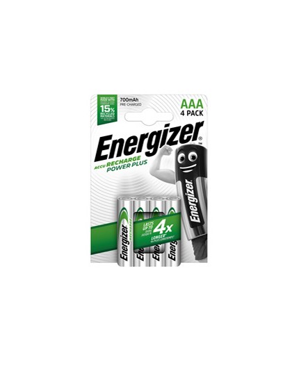 Blister 4 pile ricaricabili AAA - Energizer Power Plus